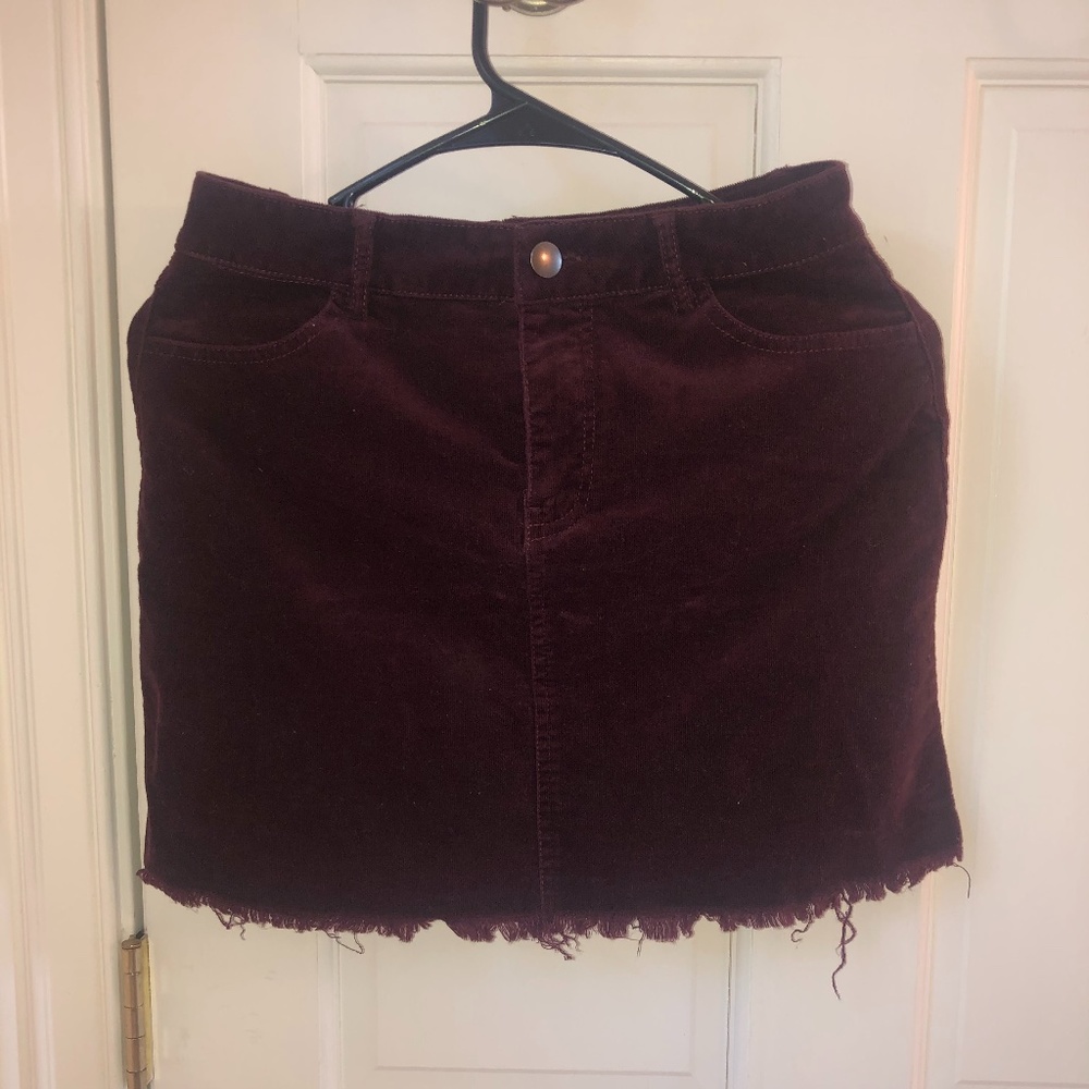 Forever 21 Corduroy Purple Skirt